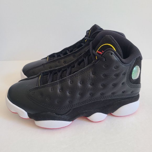 NEW Nike Air Jordan 13 Retro Playoff Basketball Shoes 414571-062 Size 3.5 Black